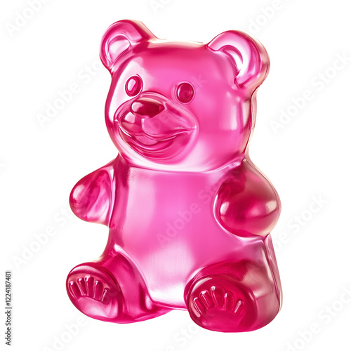 Gummy Bear Isolated on Transparent Background