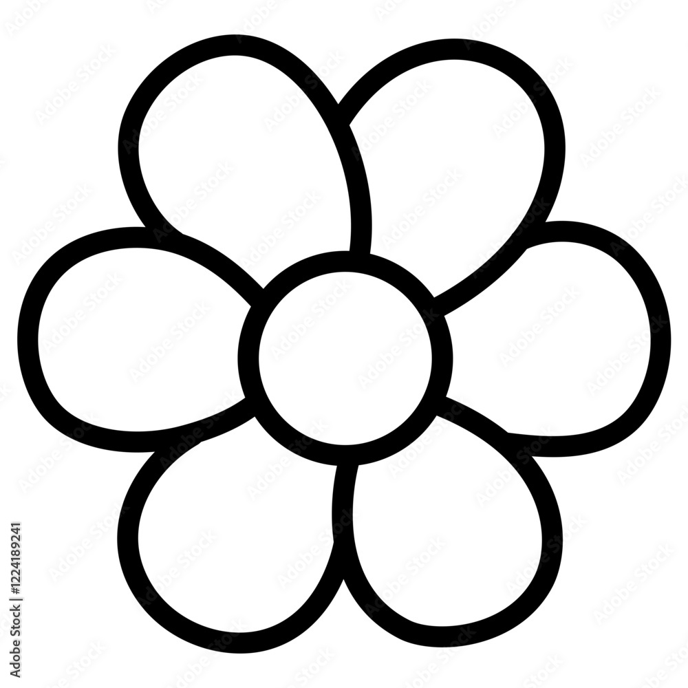 cute kawaii Flower outline cartoon doodle illustration cute kawaii Flower outline cartoon doodle illustration