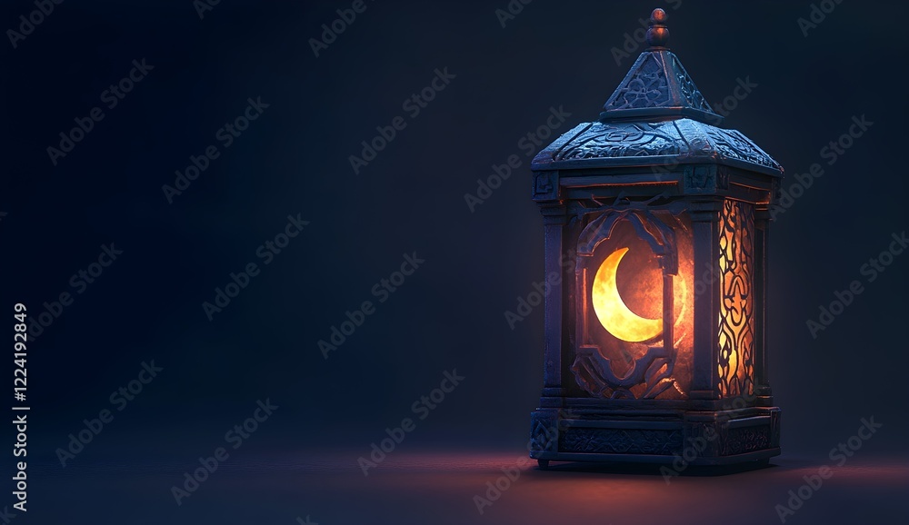 Ramadan Kareem Background with lattern and moon Ramadan Kareem Background with lattern and moon