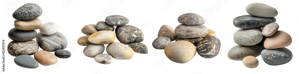 set of Pile of multi-colored stones, a pile of balancing stones in the desert, a stone in the middle of the dunes, pebbles arranged in the desert, on a transparent backgrounds set of Pile of multi-colored stones, a pile of balancing stones in the desert, a stone in the middle of the dunes, pebbles arranged in the desert, on a transparent backgrounds