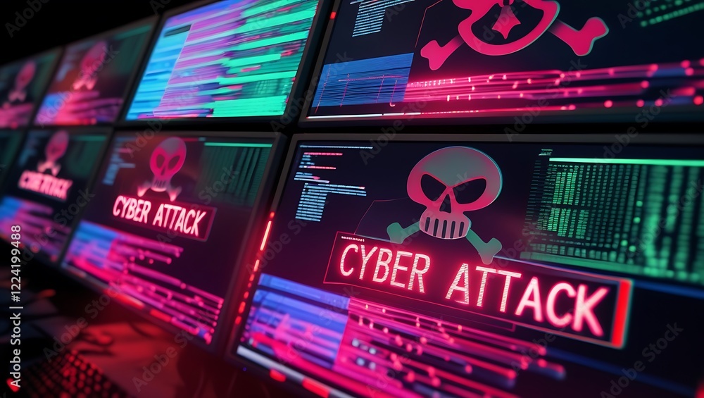Cyber Attack Prevention & Security: Protect Your Data from Hackers, data breach, malware, ransomware, phishing, DDoS attack, online security, information security, cybercrime, cybersecurity awareness.