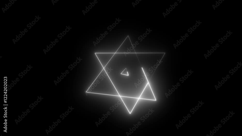 Black background. Design. Yellow triangles in abstraction that move creating a tunnel and which leads into the depths and makes up yellow illuminated large geometric shapes.4k video animation. Black background. Design. Yellow triangles in abstraction that move creating a tunnel and which leads into the depths and makes up yellow illuminated large geometric shapes.4k video animation.