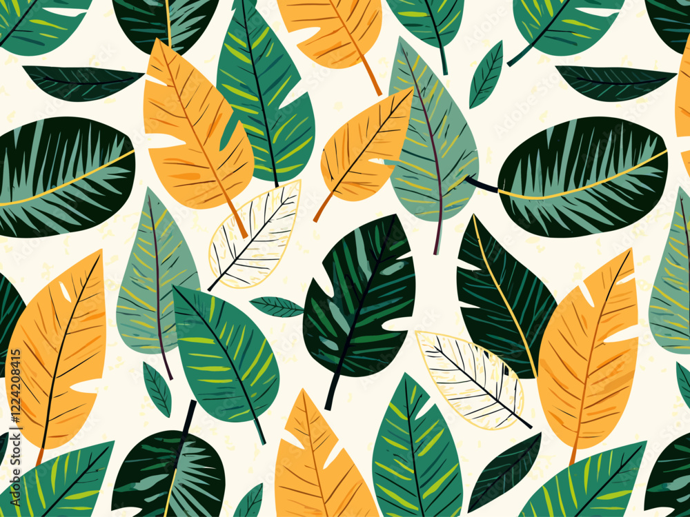 a design pattern using plantain trees leaves as design elemnts a design pattern using plantain trees leaves as design elemnts