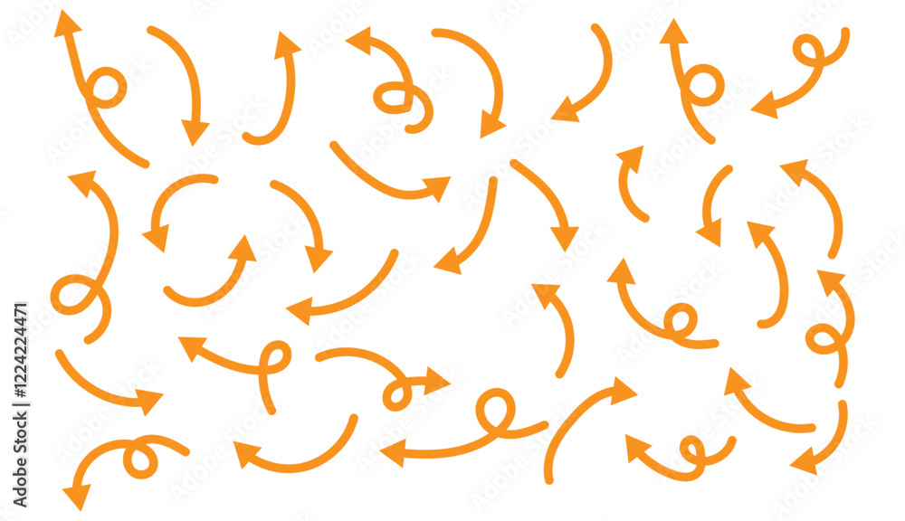 Arrows hand drawn doodle icons set. Curved cartoon arrows sketches collection. Flat and thin pointers illustrations. Scribble swirl arrow signs. Arrows hand drawn doodle icons set. Curved cartoon arrows sketches collection. Flat and thin pointers illustrations. Scribble swirl arrow signs.
