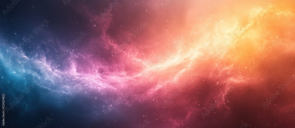 Fototapeta premium Pastel Gradient Background Textured Banner Pink Yellow Light Noise Abstract Design