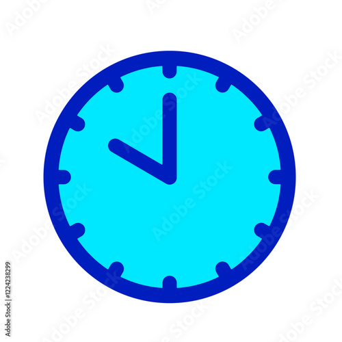 10 am/pm clock duo tone icon