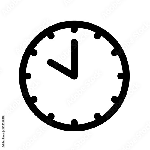 10 am/pm clock line icon