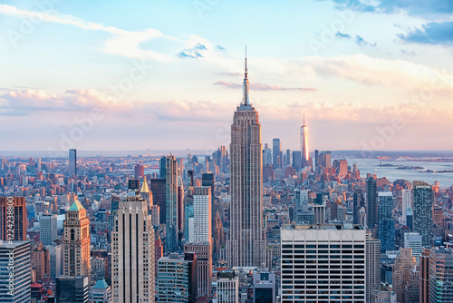 The skyline of New York City, United States