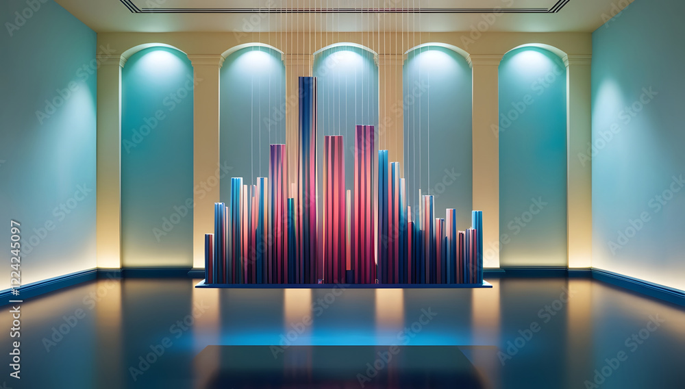 3d render of a chart 3d render of a chart