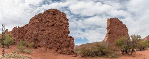 Canvastavla Rock formation La Puerta del Diablo, Red Canyon quebrada in Tupiza, Bolivia