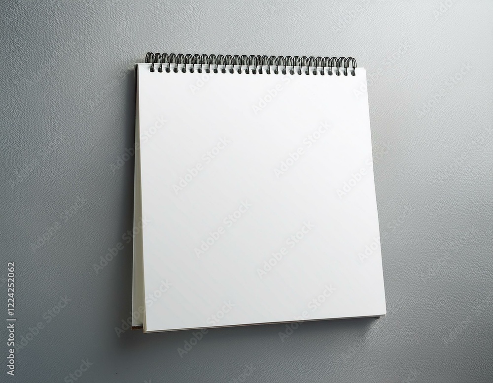 Blank calendar mock up on the wall. Generated image Blank calendar mock up on the wall. Generated image