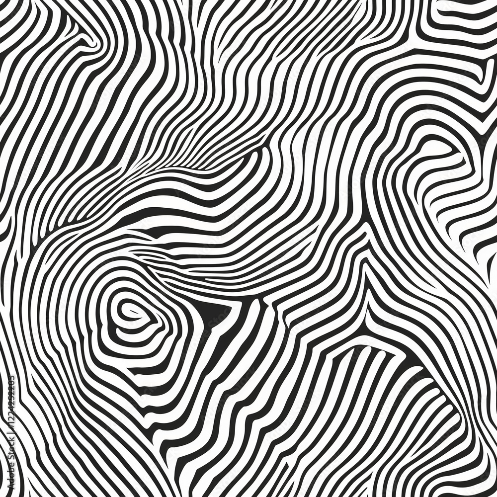 Seamless black and white wavy lines abstract pattern. Modern style. Design for banner, poster, print, textile, fabric. Seamless black and white wavy lines abstract pattern. Modern style. Design for banner, poster, print, textile, fabric.