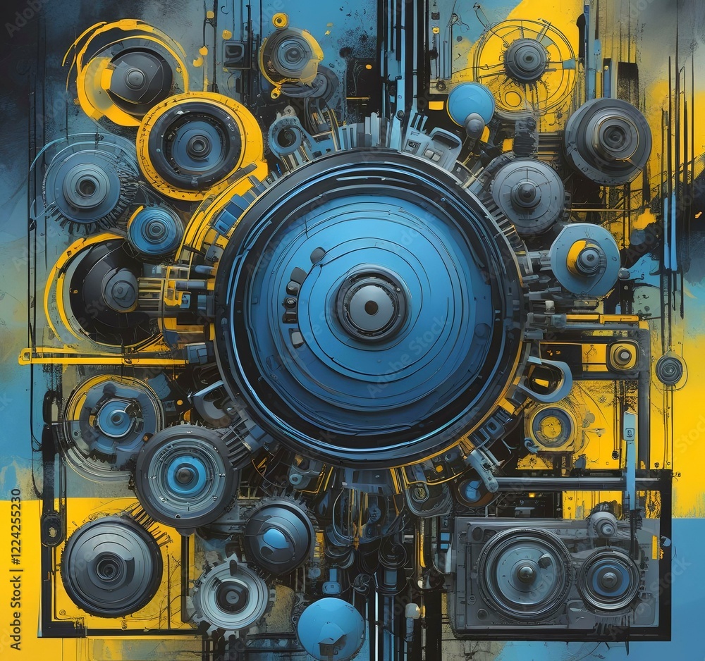 Illustration of abstract technology background. Illustration of abstract technology background.