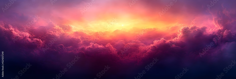 Fototapeta premium A gradient of dusty mauve blending into warm amber.