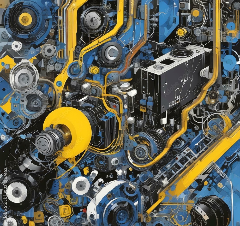 Illustration of abstract technology background. Illustration of abstract technology background.
