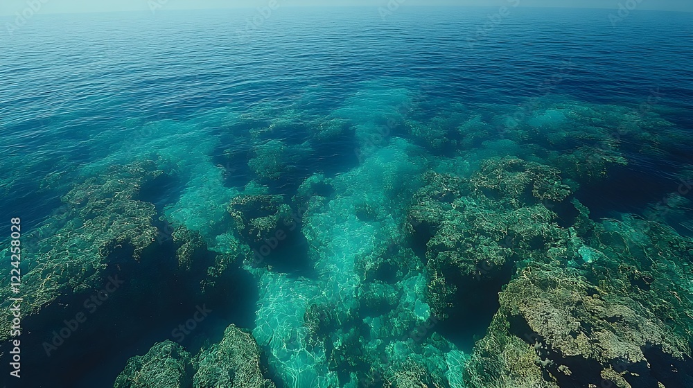 A gradient of emerald green fading into oceanic turquoise. A gradient of emerald green fading into oceanic turquoise.