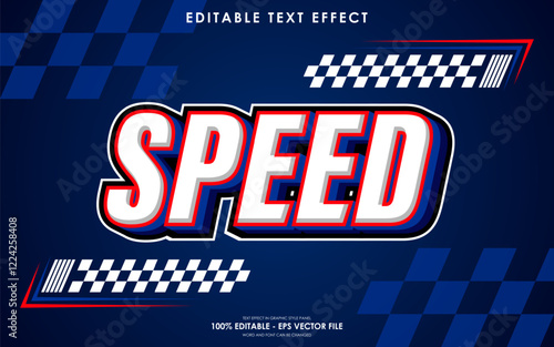 Editable Speed Racing Text Effect with a Racing-Themed Background