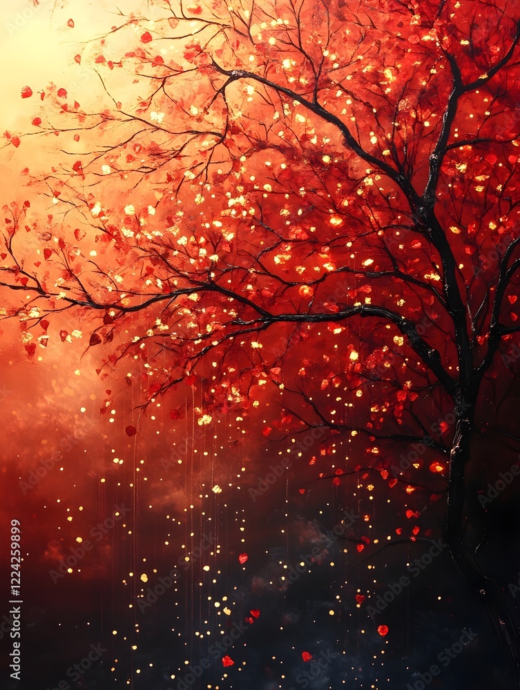 A gradient of festive red transitioning into glowing gold. A gradient of festive red transitioning into glowing gold.