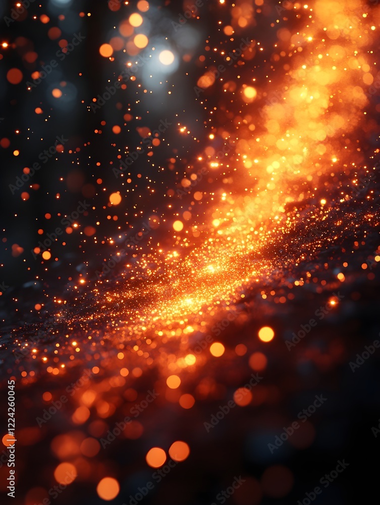 Obraz premium A gradient of festive red transitioning into glowing gold.