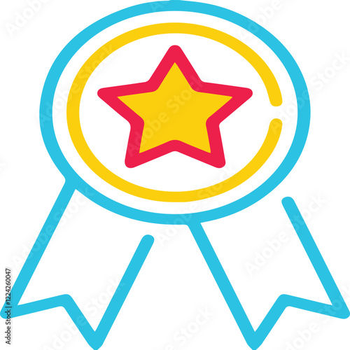 First Place Award Line Icon