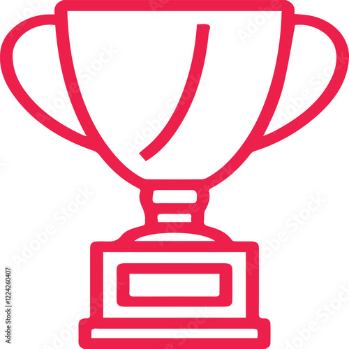 First Place Award Line Icon