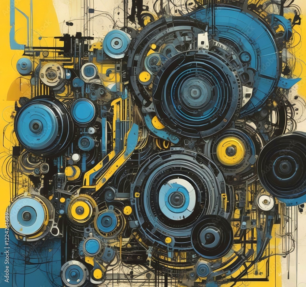 Illustration of abstract technology background. Illustration of abstract technology background.