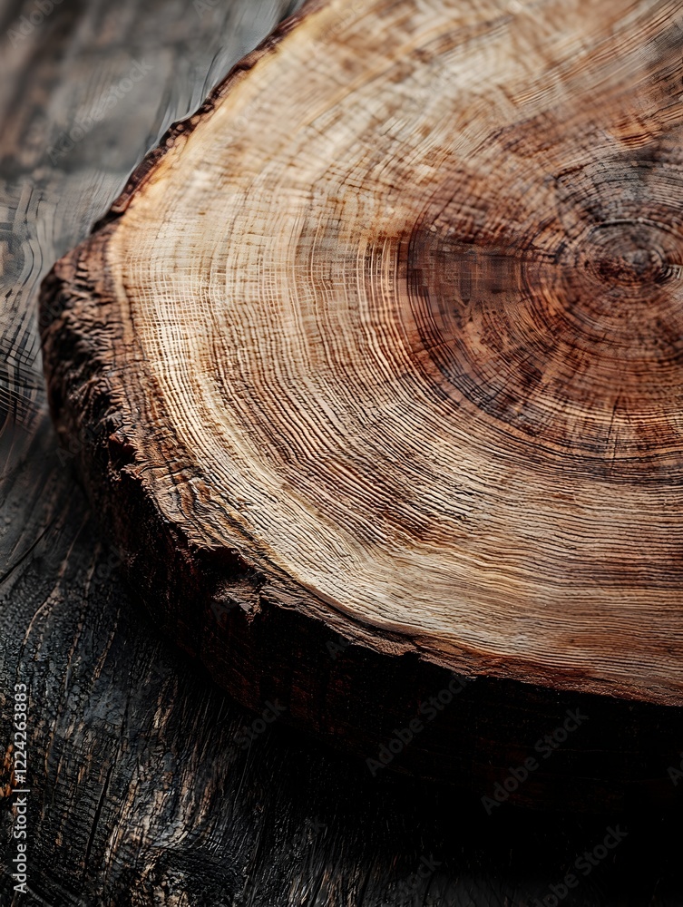 Photo of a Rustic Wooden Serving Board Photo of a Rustic Wooden Serving Board