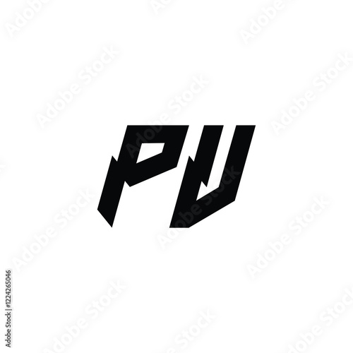 PV monogram logo design letter text name symbol monochrome logotype alphabet character simple logo