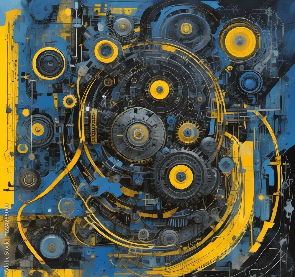 Illustration of abstract technology background. Illustration of abstract technology background.