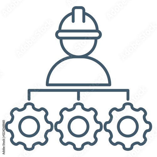 Subcontractor  Icon Element For Design