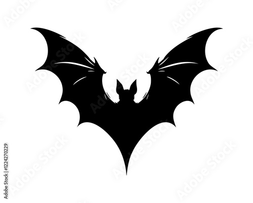 Wallpaper Mural Black silhouettes of bat for themed artwork decoration Torontodigital.ca