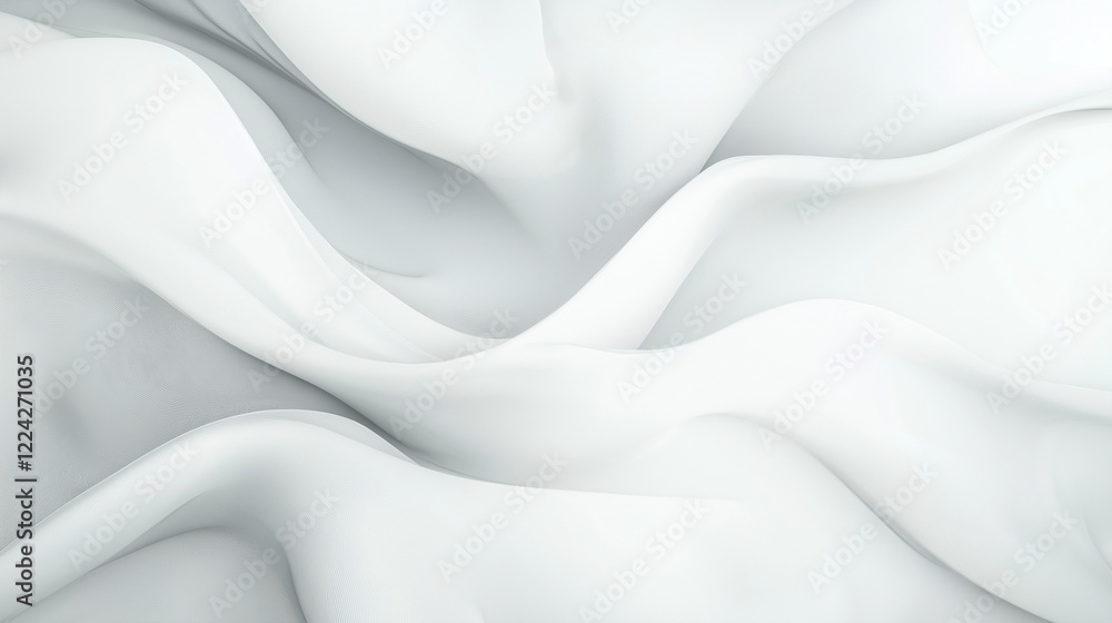 Obraz premium White abstract background with lines and curves. White background for design, wallpaper, or texture of a white wall with space for text. Abstract painting with brush strokes. Light gray wallpaper. 