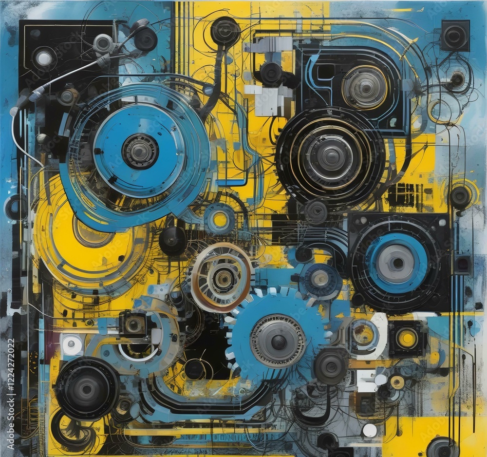 Illustration of abstract technology background. Illustration of abstract technology background.