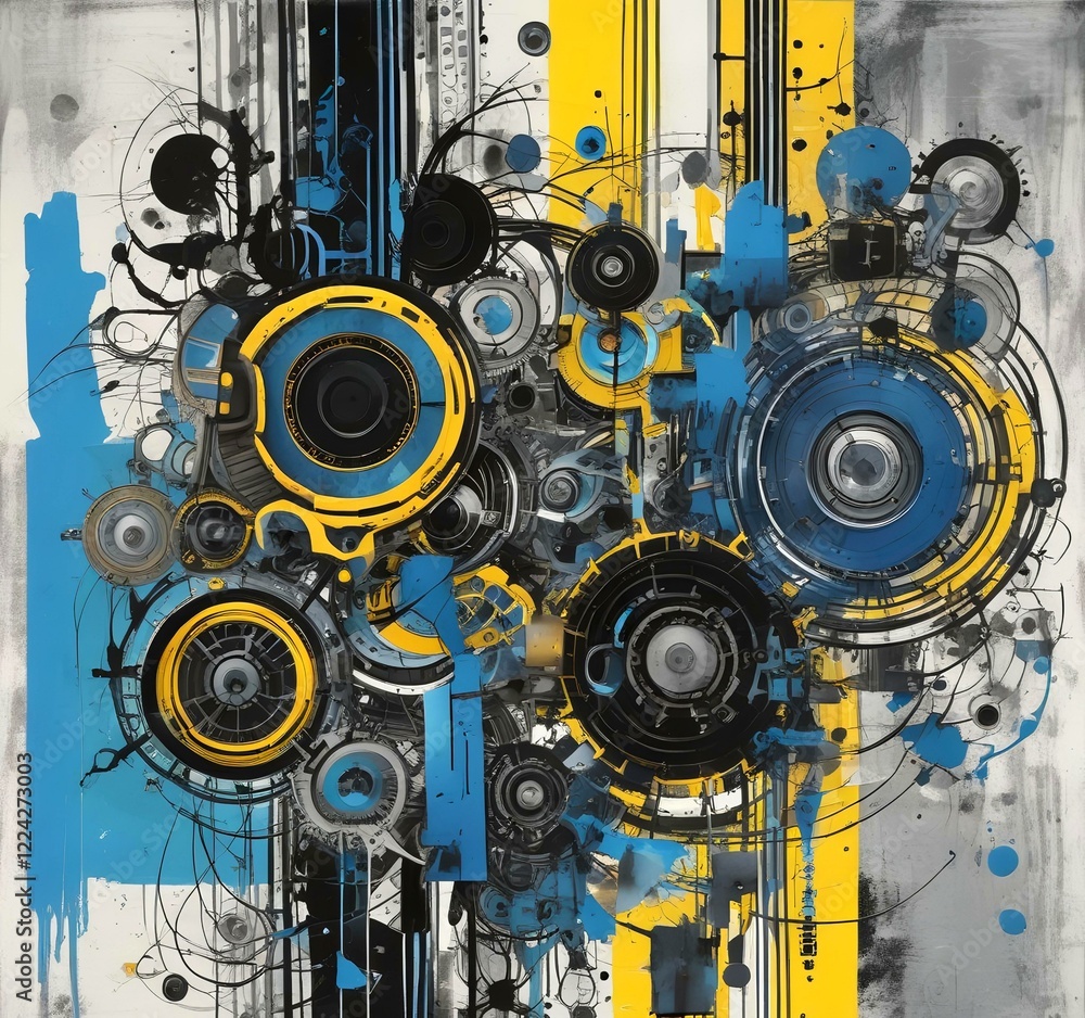 Illustration of abstract technology background. Illustration of abstract technology background.