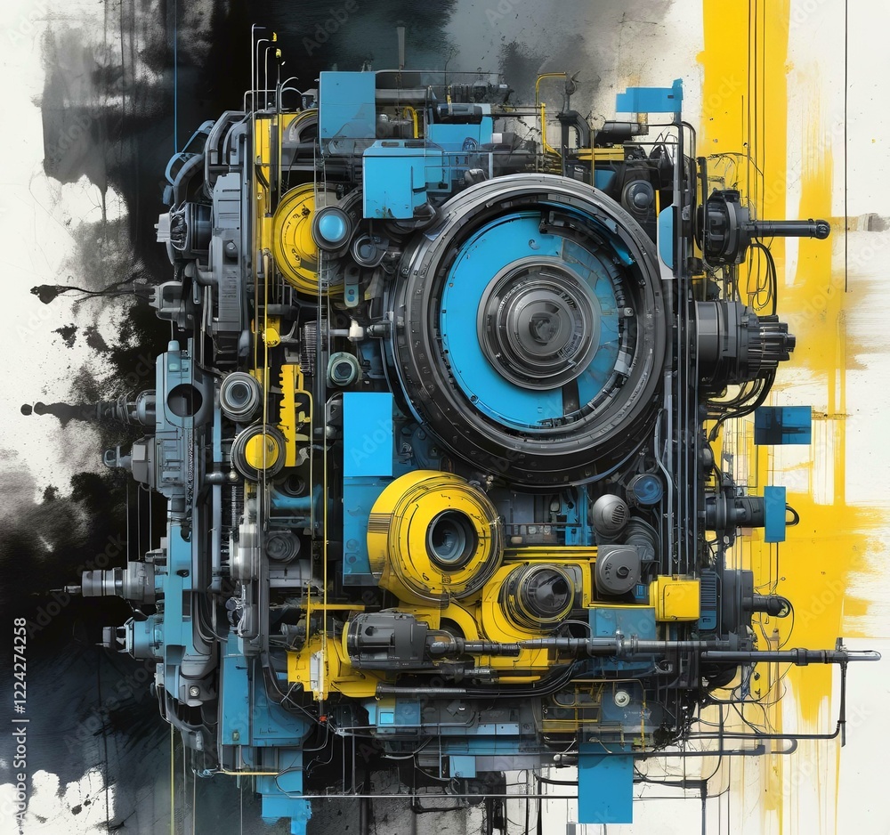 Illustration of abstract technology background. Illustration of abstract technology background.