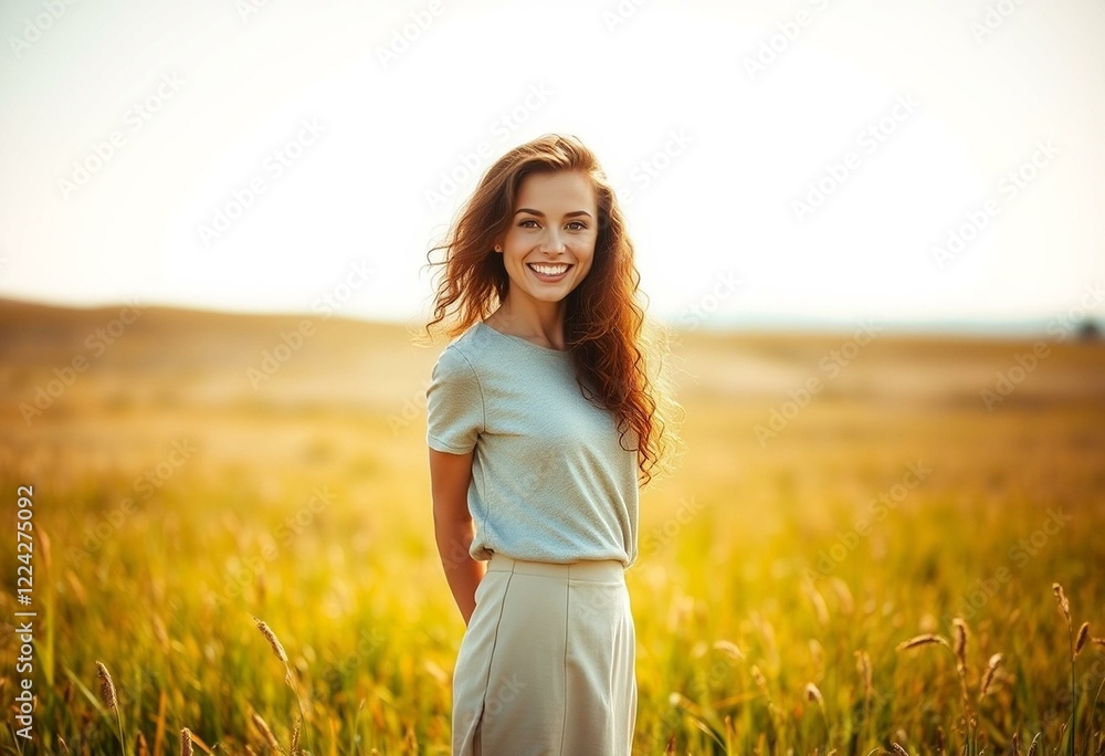 Portrait of a smiling female outdoors