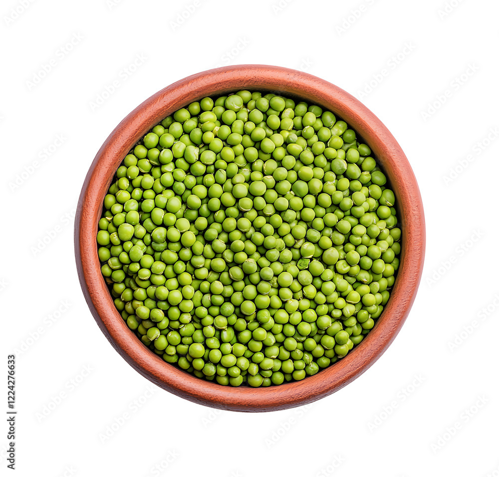 Top view of green peas in a bowl Top view of green peas in a bowl