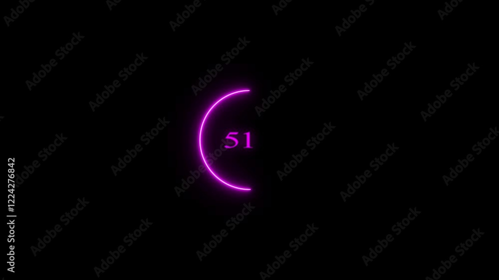 loading neon circle icon .0-100 neon glowing upload completed animation. loading neon circle icon .0-100 neon glowing upload completed animation.
