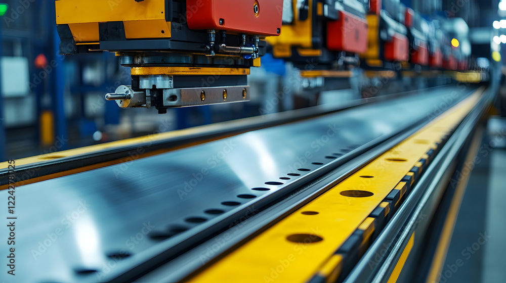 Precision Machine Tool In Action in Modern Manufacturing Facility Precision Machine Tool In Action in Modern Manufacturing Facility