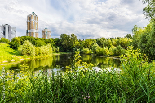 Photography park of the 50th anniversary of the October Revolution on the banks of the Ramen