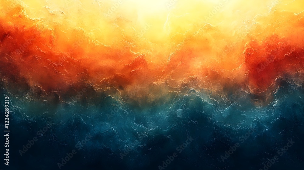 A gradient of turquoise blending into warm amber. A gradient of turquoise blending into warm amber.
