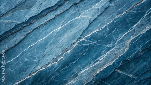 Wallpaper Mural Abstract Grunge Stone Background in Blue Tones with Unique Texture and Vein Details Torontodigital.ca