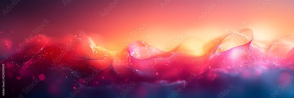 Fototapeta premium A gradient of vibrant teal transitioning into maroon.