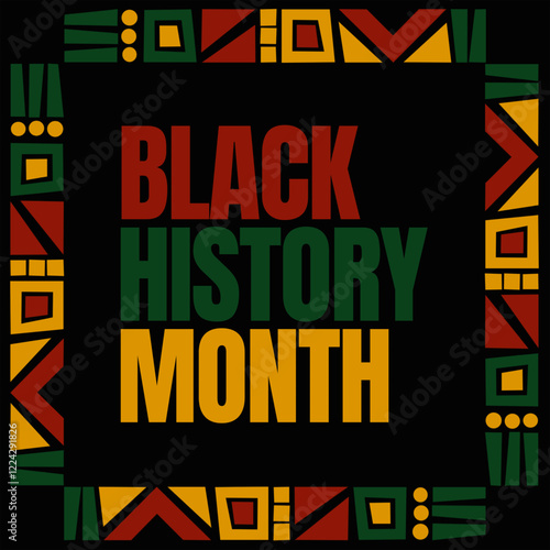Wallpaper Mural black history month day celebration vector illustration Torontodigital.ca