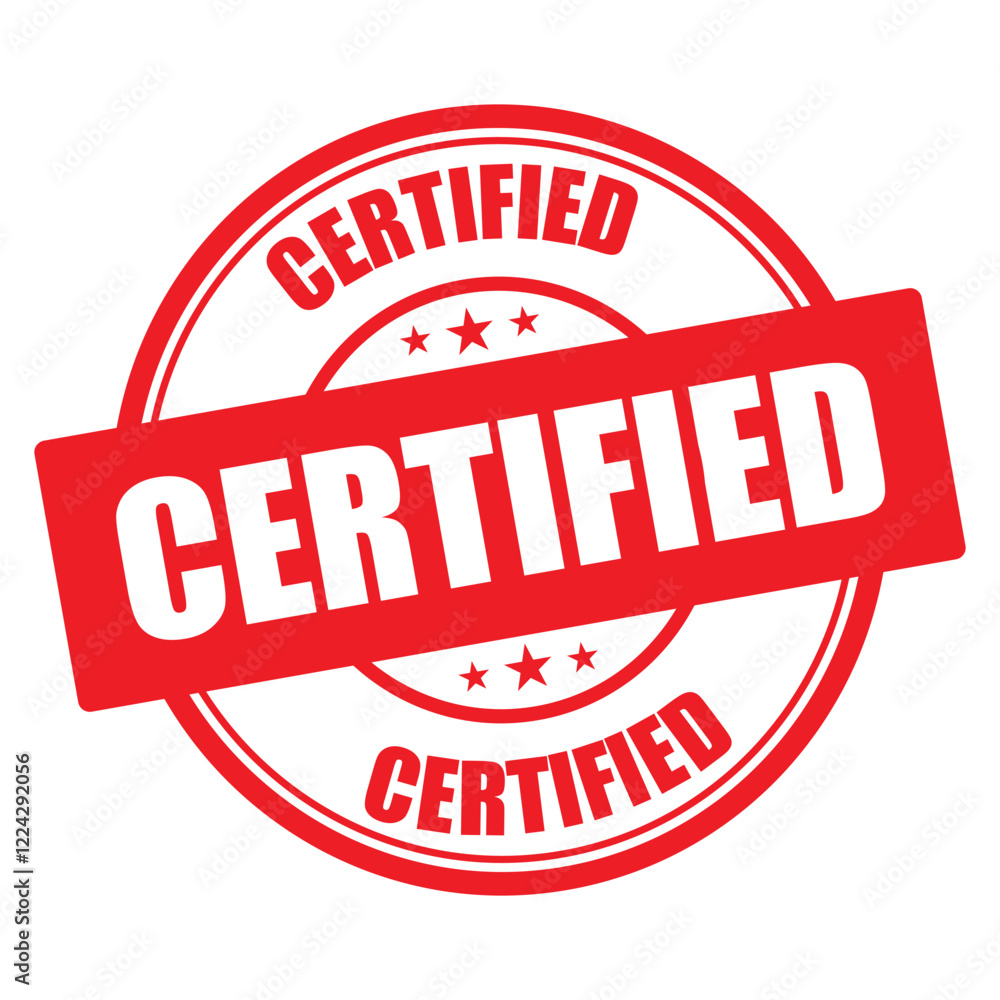 certified stamp sign symbol vector icon certified stamp sign symbol vector icon