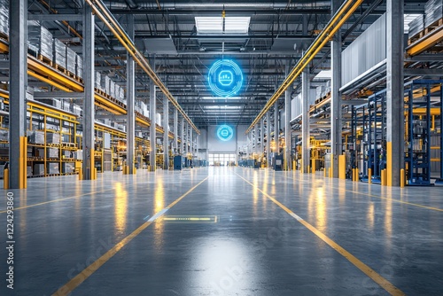 Safety monitoring in the industrial warehouse is enhanced by AI holography.