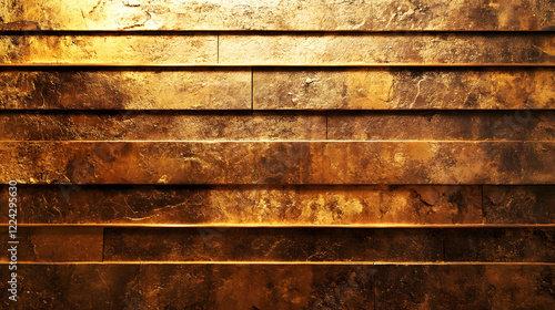Wallpaper Mural Golden Textured Metal Wall Panels with Luxury Industrial Design : Generative AI Torontodigital.ca
