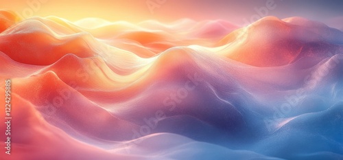 Pastel Gradient Background Ethereal Light Noise Texture Soft Dreamy Abstract Design