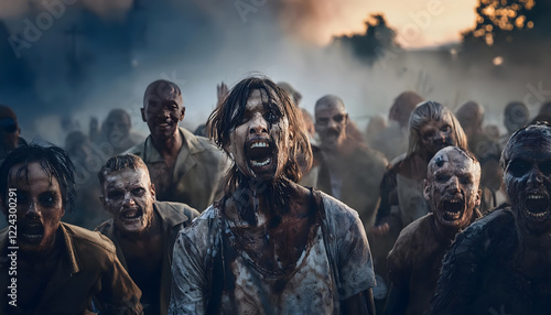 Wallpaper Mural ゾンビの集団 Torontodigital.ca