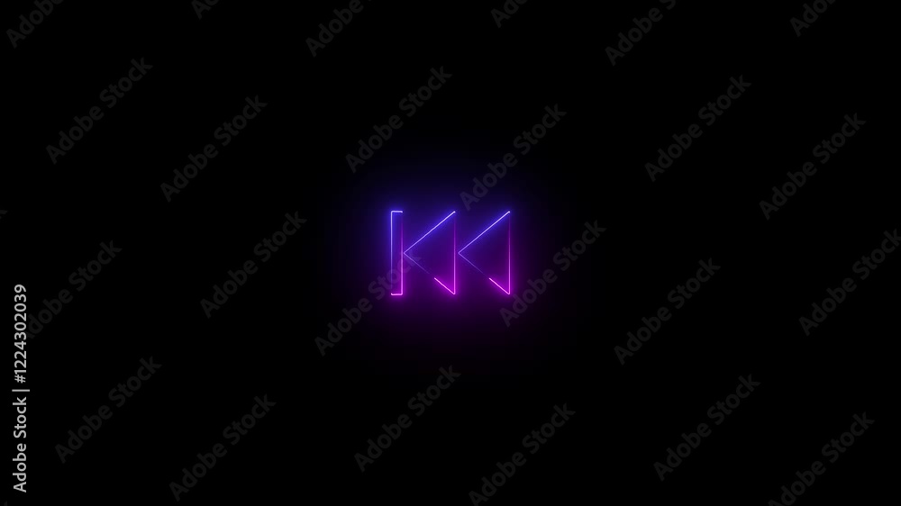neon Media player next button icon.audio neon play button icon animation. glowing play button animation. neon Media player next button icon.audio neon play button icon animation. glowing play button animation.